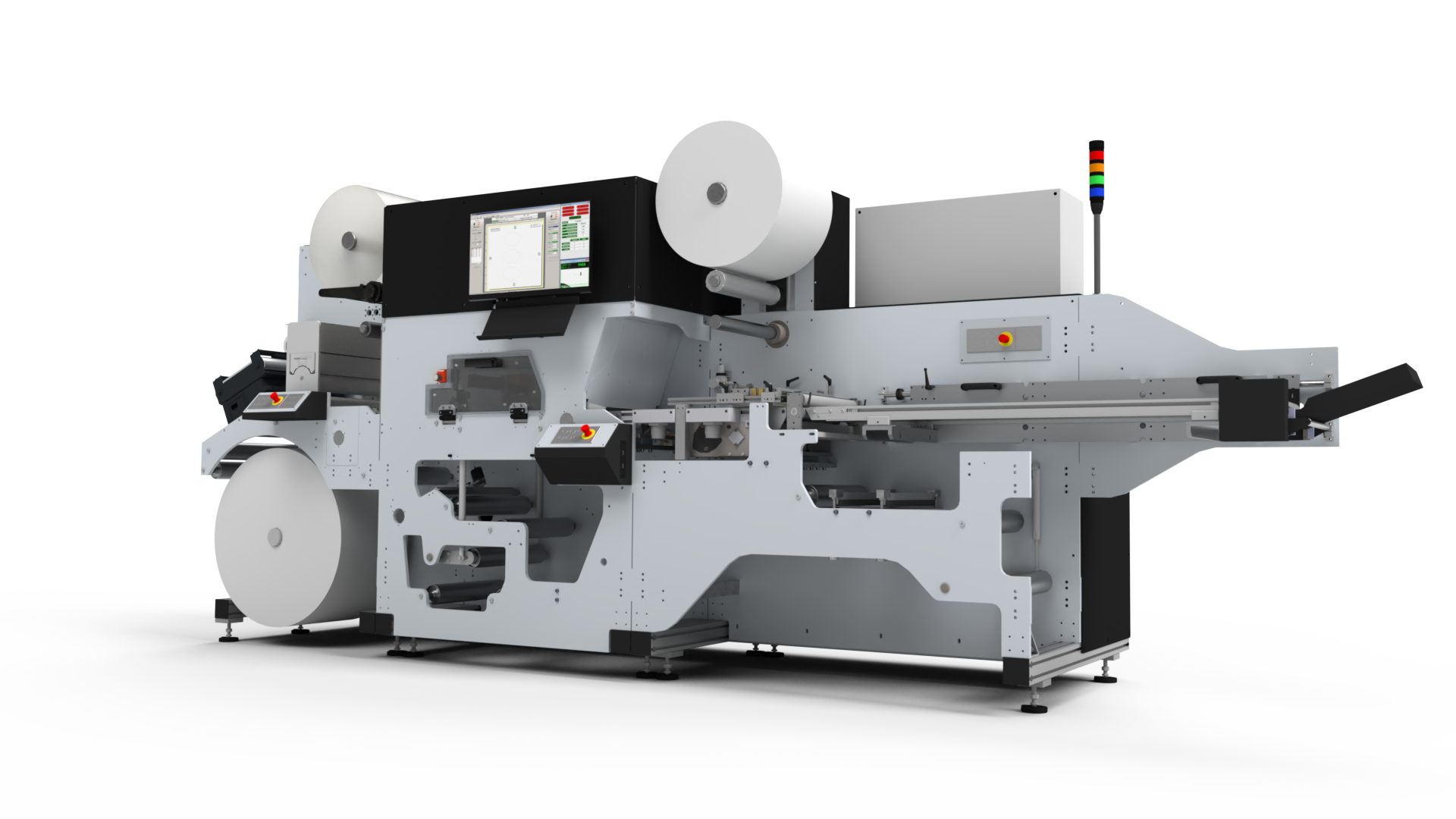 CS2100 Roll-to-Part system with conveyor belt extraction module